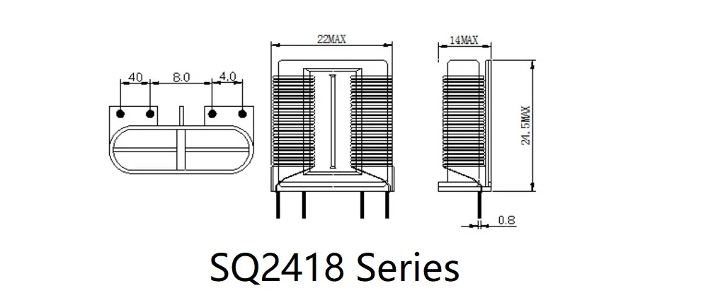 Sq/UC2418 타입 평면 선 일반 모드 인듀서