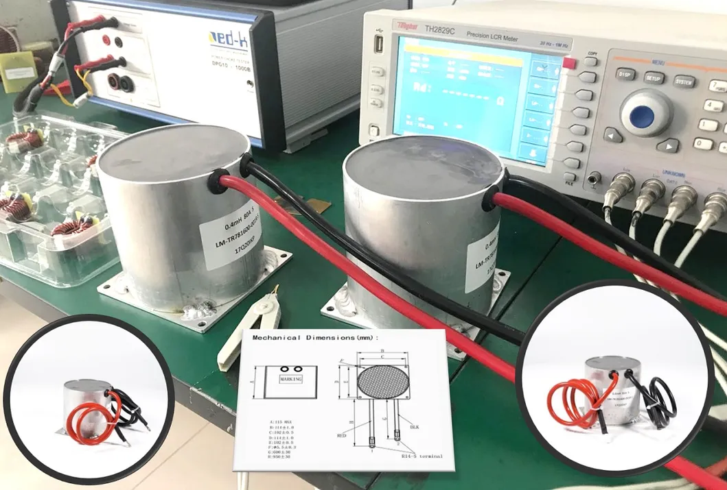 페리트 인덕터 Ikp CTN 0.4m 80A 일반 모드 질식 코일