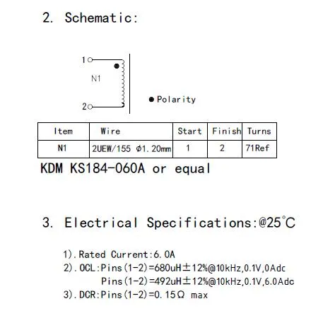 CE/UL/RoHS 인증을 가진 680uh 맞춤형 차차 모드 질식 인듀서
