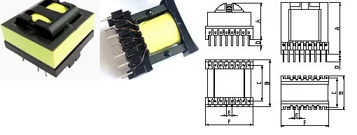 Etd34 타입 SMPS 고주파 변압기, Ikp 공장 가격