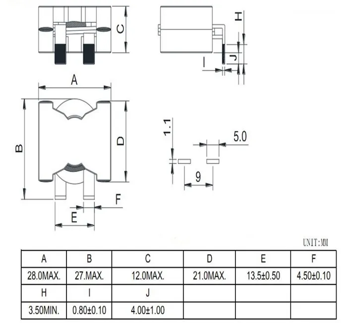 CE/SGS/BV/RoHS 단일 단계 Ikp 카튼 Ikp-PT-Pq 시리즈 고전압 SMD 트랜스포머