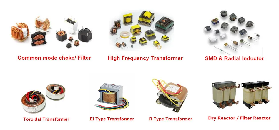 고주파 페라이트 코어 변압기 Etd 전력 변압기 Etd 59 Pfc 초크